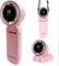 Ventilatore Portatile a Mano,Mini Turbo Ventilatore Regolabile in Velocità(1-100),Batteria Ricaricabile da 4000mAh,Display Digitale,3 in 1 mano/scrivania/collo ventilatore,Viaggi/Campeggio- Rosa