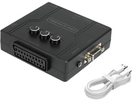 Advanced RGBS SCART VGA to YPBPR Converter Single Channel for Smooth Gameplay