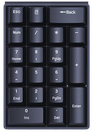 Tastierino numerico con cavo, meccanico, multifunzione, plug-in, tastierino numerico per computer portatile, PC, desktop, notebook, contabili, analisti, programmatori, contabili