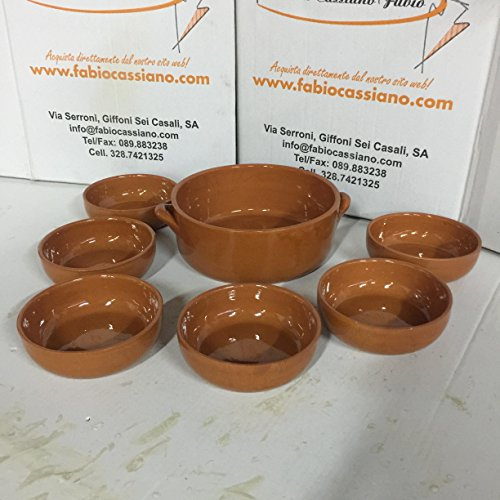 Le Terrecotte di Cassiano Fabio Set 7 Pezzi gnoccata in Ceramica