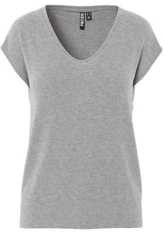PIECES Pcbillo Tee Lurex Stripes Noos Bc