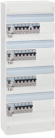 lEGRAND - Tableau électrique Pré-équipé 4 Rangées évolué - Equipé de Disjoncteurs Auto - Pour logement T6 - Made in France - Blanc