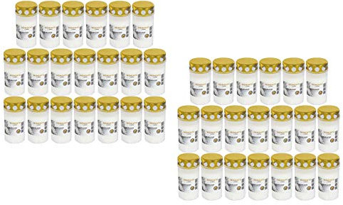 Beste Choice Grablicht Brenner Nr. 3 Weiss mit Deckel | Grabkerzen | Friedhofskerzen | Grablichtkerze | Trauerlicht | Gedenkkerze | Grabdekoration | Grabdeko (40er Pack)