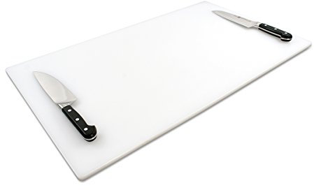 Thirteen Chefs Extra Large 30 x 18 Inch Cutting Board for Meats, Game and Fish – 1/2 Inch Thick HDPP Plastic for Food Service, 10 pounds