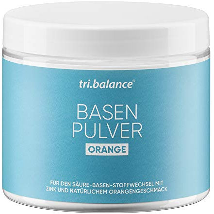 tri.balance Basenpulver Orange 300 g - 1er Pack I Pro I Mit Zink zur Entsäuerung I Für den Säure-Basen-Stoffwechsel I vegan