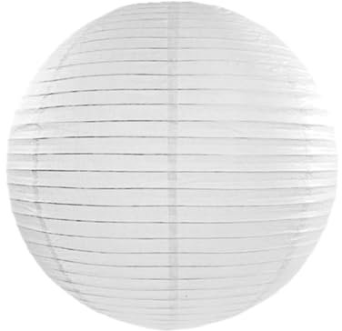 PartyDeco Farolillo Blanco de Papel de 45 cm