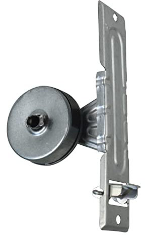 Amig - Raccoglitore compatto in acciaio per tende avvolgibili con 1 asta, da incasso o da incasso, finitura metallica, dimensioni: 4,6 x 18,8 x 11 cm