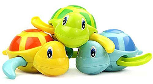 3 Stück Badezimmer Schildkröte Spielzeug, Baby Tier Schwimmendes Spielzeug, Baby Tier Wasserspielzeug, Baby Bade Schildkröte Spielzeug, Geeignet für Jungen oder Mädchen, Badewannen und Schwimmbäder