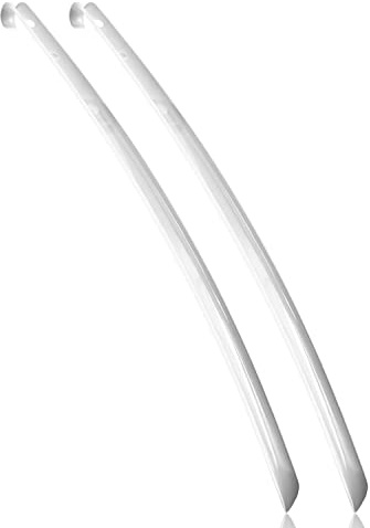 MTS care Finley Ergoflex Schuhlöffel 70cm 2 Stück Set | Kunststoff, Schuhanzieher, Shoe Horn, rückenschonende Schuh-Anziehhilfe, unzerbrechlich und flexibel