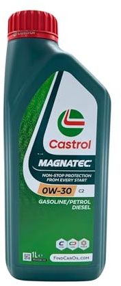 LUBRIALPHA - Olio Motore 0W30 Castrol Magnatec Stop-Start | Lubrificante Auto Benzina/Diesel | Confezione 4x1L | Portachiavi Cavatappi | ACEA C2 | PSA B71 2302/2312 | FIAT 9.55535-DS1/GS1