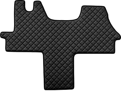 F-CORE Volle Deckung Fußmatten Van für Citroen Jumper II 05.06-12.14 FIAT DUCATO III 07.06- Peugeot Boxer II 05.06-12.14 Sitz 1+1 SCHWARZ