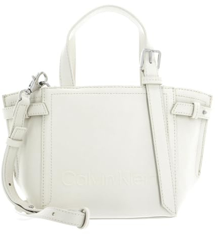 Calvin Klein Minimal Hardware Mini Tote Ecru, Weiß (Ecru), Einheitsgröße