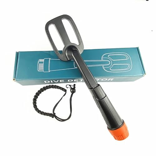 Unterwasser Metalldetektor Puls Pinpointer Induktion Tauchen Schatz Wasserdichter Metalldetektor Handheld Coil Metallfinder (Schwarz)