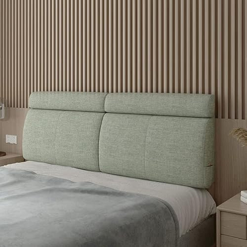 Generic Gepolstertes Kopfteilkissen,Großes Lesekissen Wandkissen Rückenlehne Lordosenstütze Tagesbett Rücken Körperkissen Für Bett, Bank,D,No headboard 78.7/200cm