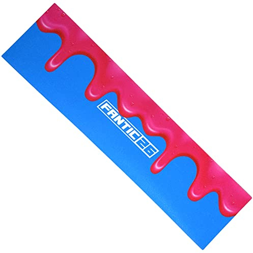 Fantic26 stunt-Scooter Griptape ersättning I Park I barn I trick, sparkcykel, halkskydd sandpapper 58,5 cm I Lämplig för däck upp till 58,5 cm x 15,5 cm (slime blå/rosa)