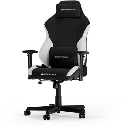 DXRacer Drifting XL Schwarz & Weiß EPU Leder das Orginal Gaming Stuhl