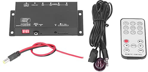 KIMISS Videoregistratore Digitale Mobile, DVR Mobile per Auto a 4 Canali Mini MDVR 1080P Videoregistratore per Autobus Scolastici Camion Cisterna Veicoli di Ingegneria (ABS,