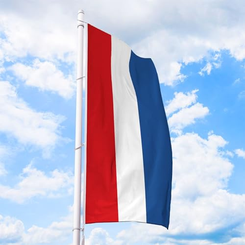 Niederlande Flagge 150 x 400 cm - für Fahnenmast, Niederlandfahne aus reißfestem Fahnen-Polyester-Stoff, Hissfahne Hochformat wetterfest und UV-beständig