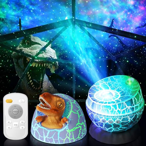 YISSVIC Galaxy Star Projector Dinosaur Egg Ceiling Starry Nebula Projector for Bedroom, with 8 Nebula Effects, Timer Function, Remote Control, Gift for Christmas, Birthday
