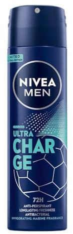 Nivea Men Deospray – Ultra Charge - 6er Pack (6x 150ml)
