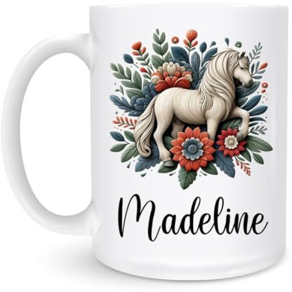 Ceramics Coffee Cup Horse Drinking Cup Personalized Jumbo Mug Durable Stoneware Coffee Mug for Beer Juice 330Ml