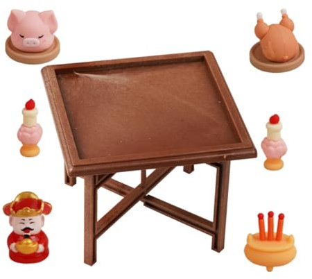 TOYANDONA Mini Schweinefleisch Huhn Statue Chinesischen Reichtum Segen Home Restaurant