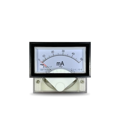 85L17 AC Milliamperometro 5mA 10mA 20mA 30mA 50mA 100mA 200mA 300mA 500mA Amperometro con telaio nero 40 * 70mm Piccolo trasformatore di corrente 1 pz(AC 500mA)