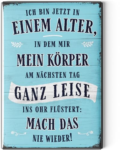 LANOLU Kühlschrankmagnete lustig- Bin in einem Alter - lustige Magnete mit Sprüchen und witzigen Motiven 8x5,5cm
