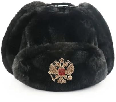 YUECIBAI Fliegermützen Männer Frauen Bomber Hüte Trapper Trooper Hut Winter Ohr Klappe Schnee Kappen Eine Größe 8