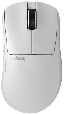 Pulsar Gaming Gears Xlite v4 Wireless Gaming Mouse, Ultra Lightweight 2.04 oz (58g), Ergonomic, Optical Switch, 32000 DPI, 750 IPS, XS-1 Sensor, 8k Compatible (Large, White)