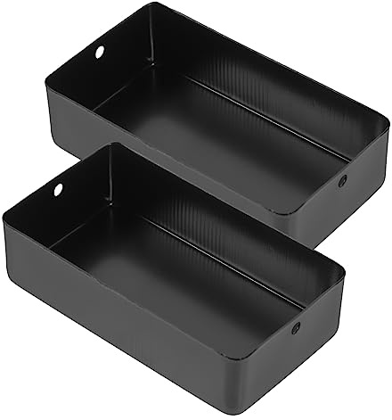 Schutzabdeckung für Pickup, Metall, Schwarz | Ersatzteil für E-gitarre, Feste Form, 2 Stück-pack, für Tonabnehmer