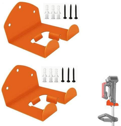 2PCS Strimmer Wall Bracket, Weedeater Hanger, Heavy Duty Chainsaw Holder For Wall Installation, Garage Organizer Trimmer Storage Rack, Muiltifuction Tool For Shovels, Rakes, Brooms, Mops