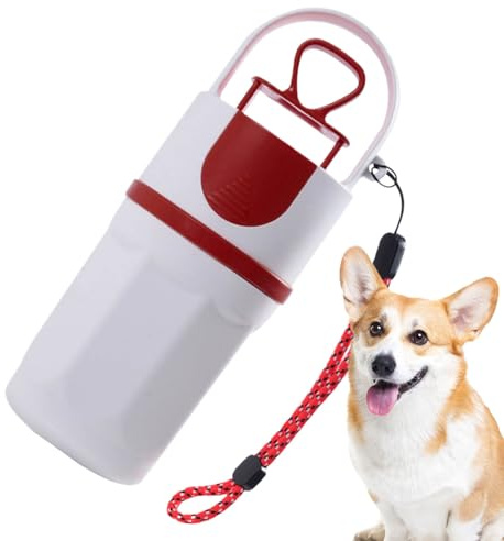 Ramasse-déjections canines avec distributeur de sacs à 6 griffes, outil de ramassage sans contact, pour les petites, moyennes et grandes races, promenades en plein air, parc, voyage