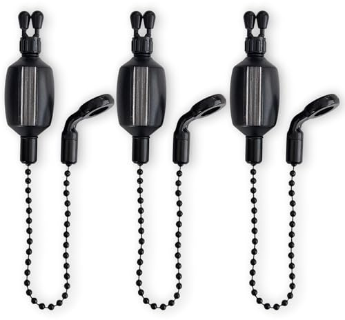 TJR Tackle 3 x Pro Ace II Bite Indicators Bobbins Short 14cm Chain For Fishing Bite Alarms 6 colour options