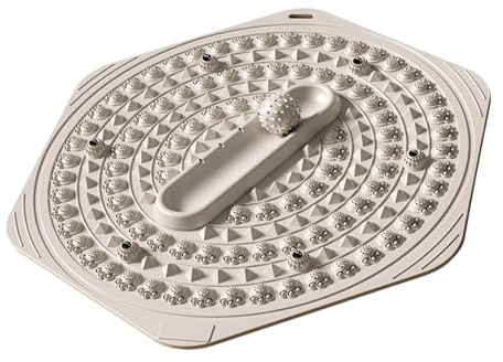 MotiveTech Pedana per Massaggio Piedi con Palline Acupressione Tappetino Pressopunti Piedi Piastra Massaggiante Tappeto Rilassante Superficie Confortev, Grigio