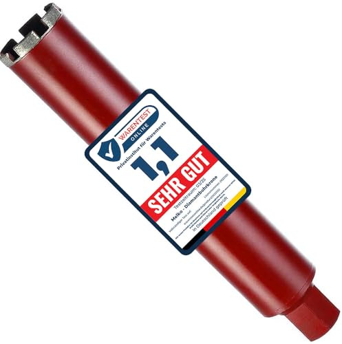 Melko Corona di perforazione diamantata, diametro 120 mm, lunghezza utile 400 mm, trapano per muratura, granito, cemento armato, pietra naturale, calcestruzzo, muro a secco