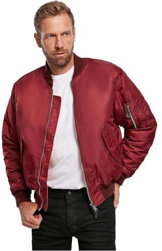 Brandit MA1 Hombre Cazadora Bomber Negro 100% Nailon