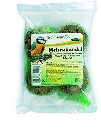 ERDTMANNS - Meisenknödel für Wildvögel mit Netz, 4 Stück
