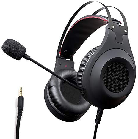 Yanghao Écouteurs stéréo Basse de Casque pour téléphone Mobile Xiaomi PS4 Xbox PC avec Micro Casque écouteurs du Casque Gaming,B