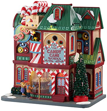Lemax 05681-UK Christmas Village Sights & Sounds: The Candy Cane Works