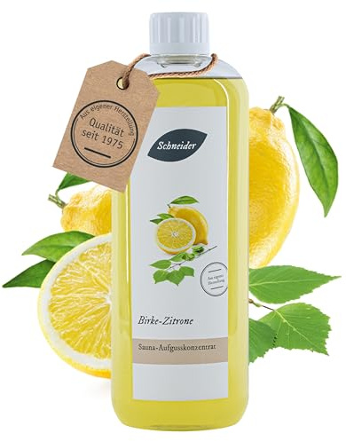 Saunabedarf Schneider Sauna Aufguss Konzentrat Birke - 1000ml, naturreine, ätherische Öle, wohltuender Saunaaufguss & langanhaltendes Dufterlebnis