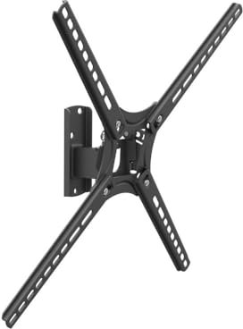Barkan Support TV Mural pour écrans 13-65 Pouces, Inclinable et orientable, Plats & incurvés ecran, Poids Max. 40Kg, Breveté, pour LED OLED LCD, jusqu'à VESA 400x400