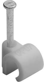 Debflex 700417 Cable Tie - Electric Cable Attachment and Connection - Cable Tie - Fixing Nail - Wire Tie Diameter 4 A 7 mm Grey Pack of 25