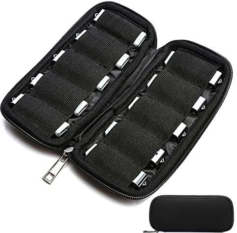 INHEMING Aufbewahrungstasche Storage Bag für USB-Sticks,USB Stick Tasche Klein , Electronic Accessories Organizer Case for USB Sticks/Speicherstick/USB-Flash-Laufwerk/USB-Speicher-Stick, Schwarz