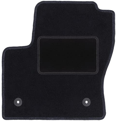 Wielganizator Automatte – Passend für Ford Kuga MK2 SUV 2012-2019 – Velours – Autozubehör - Auto Fußmatten – Fußmatte Auto – 1-teilig - schwarz