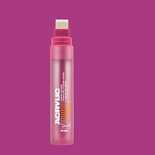 KLAMOTTEN STORE Montana Acrylic Marker Pink 15mm breiter Filz, wasserfest, Stifte mit Pumpsystem