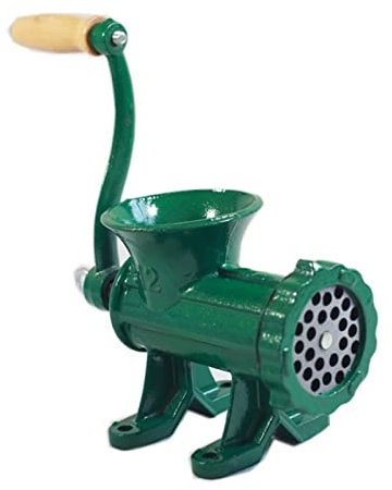 Horizontal Sausage Stuffer Machine, Hand Cranked Sausage Filler Meat Grinding Machine, Manual Sausage Maker Kit, Easy to Clean, for Meat, Sausage, Churros, Etc ( Color : Dark green , Size : One size )