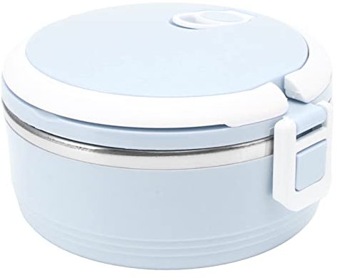 Acouto Lunch Box Termico Isolato Portatile, Portapranzo Monoblocco in Acciaio Inossidabile per Ufficio Scuola Campeggio Picnic Asilo Casa – Blu