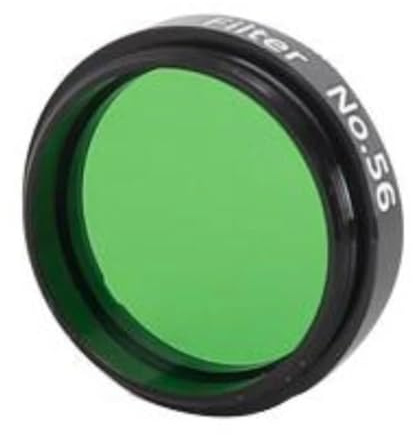 Teleskop-Zubehör-Set 2 Stück sechsfarbiger Nebelfilter 1,25 Zoll 31,7 mm Mondfilter Teleskop-Kamera (Color : Green)