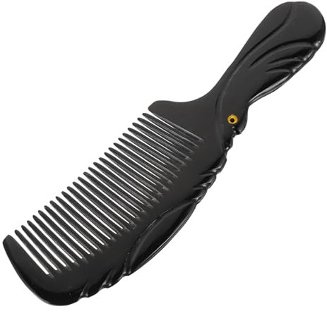 FOMIYES Natürlicher Hornkamm Handheld Haarmassage Kamm Antistatisch Schmerzfrei Leicht Tragbar Für Damen Und Herren Zur Kopfhautpflege Und Haarausfallreduktion